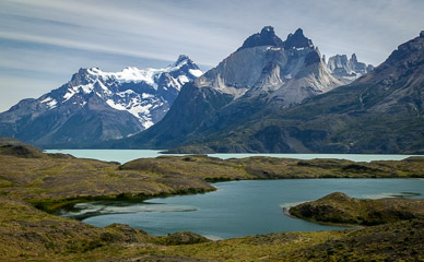 Torres del Paine from across Lago Nordenskjold