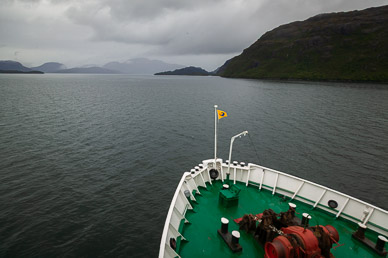 Sailing up the inland waterway