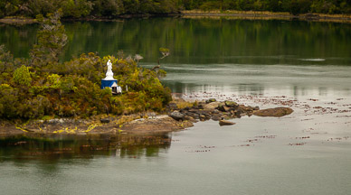 Virgin Mary shrine watching over straits