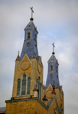 Wooden Iglesia San Francisco de Castro church in Castro