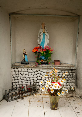 Wooden church shrine