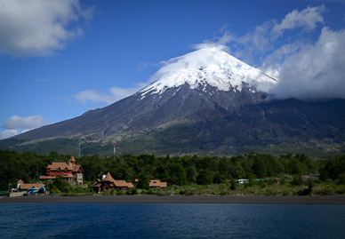 Volcan Osorno over Todos los Santos