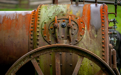 Antique farm equipment near Quianto, between Puerto Varas & Villarrica