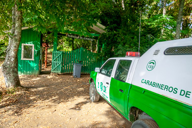 Ruta Patrimonial, Peninsula de Lican Ray – we thought that we were busted for climbing over the fence