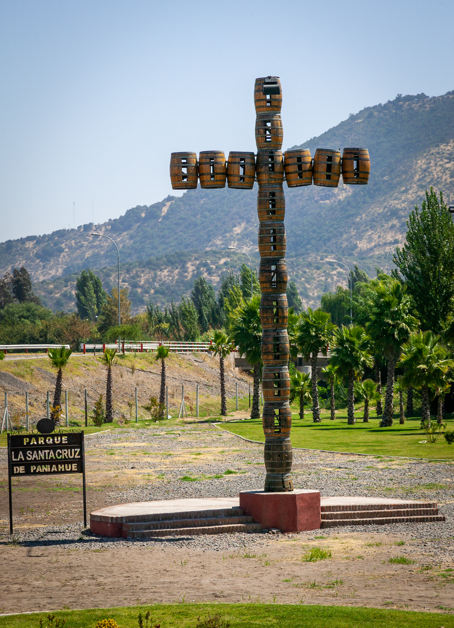 City park in Santa Cruz, Colchagua Valley