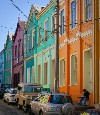 City was full of art students sketching