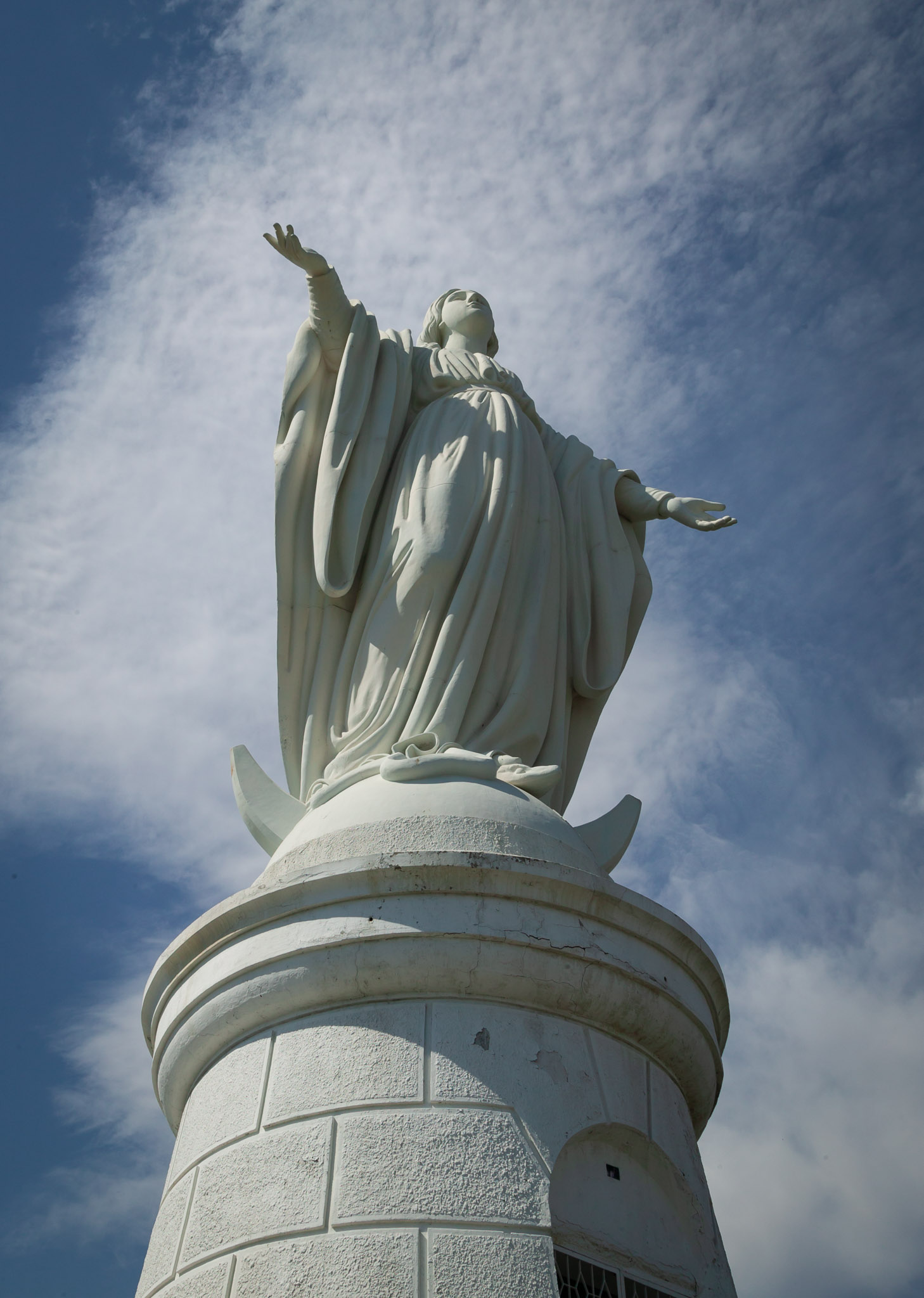 Statue on Cerro San Cristobal, Santiago
