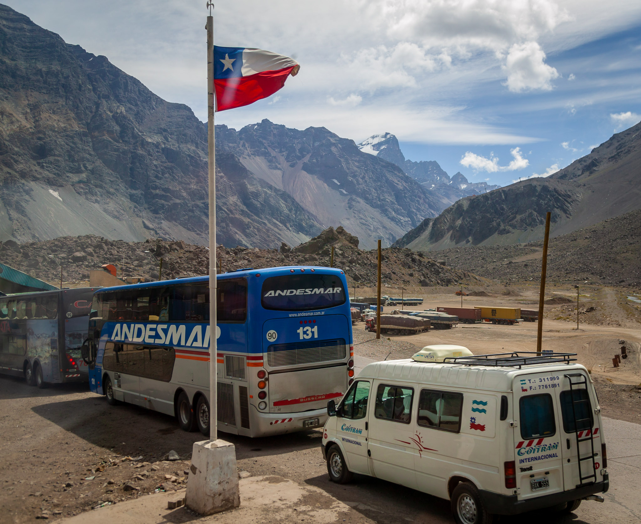 Chile to Argentina border crossing
