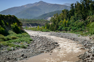 Rio Maipo. Upper Maipo Valley