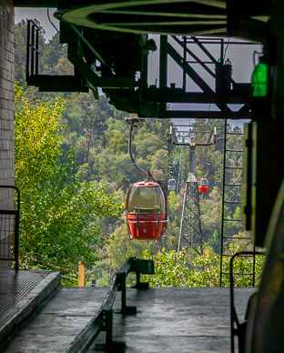 Tram to Cerro San Cristobal, Santiago