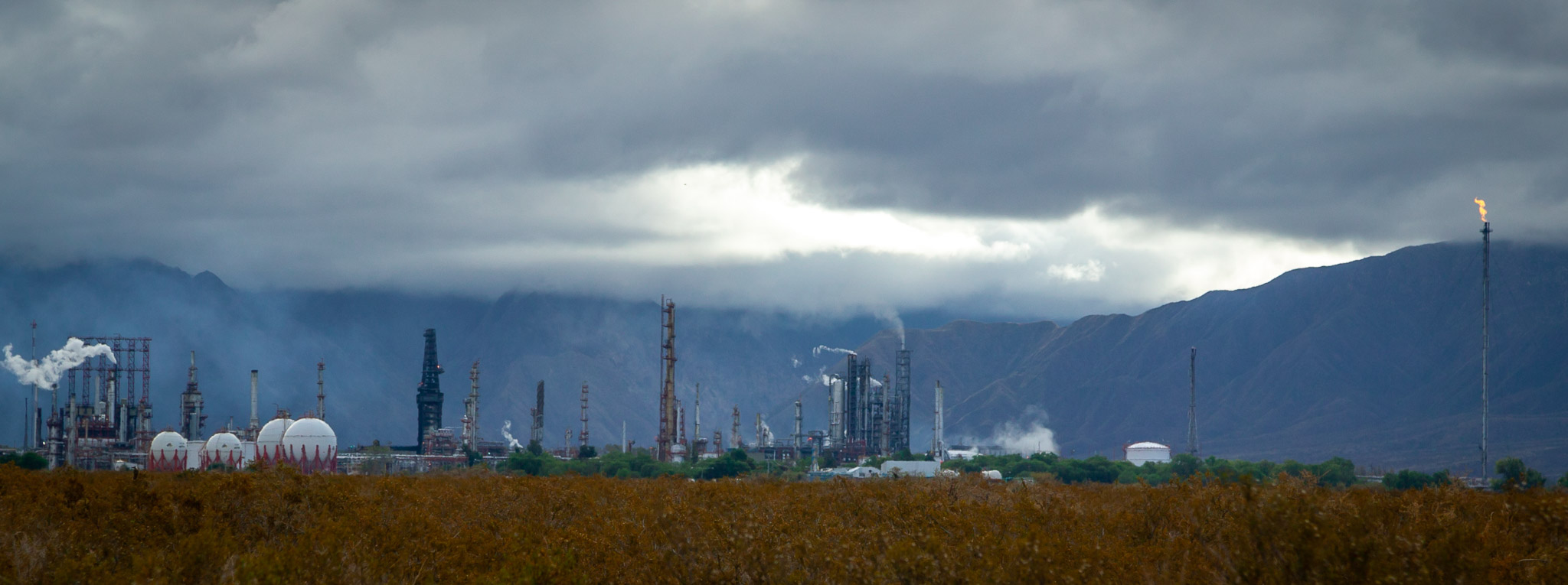 Large petro refinery; Mendoza is Argentina's oil region