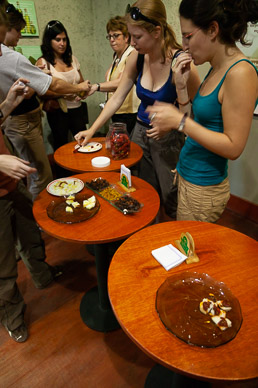 Tasting olive oil, Pasrai Olive Mill, Mendoza
