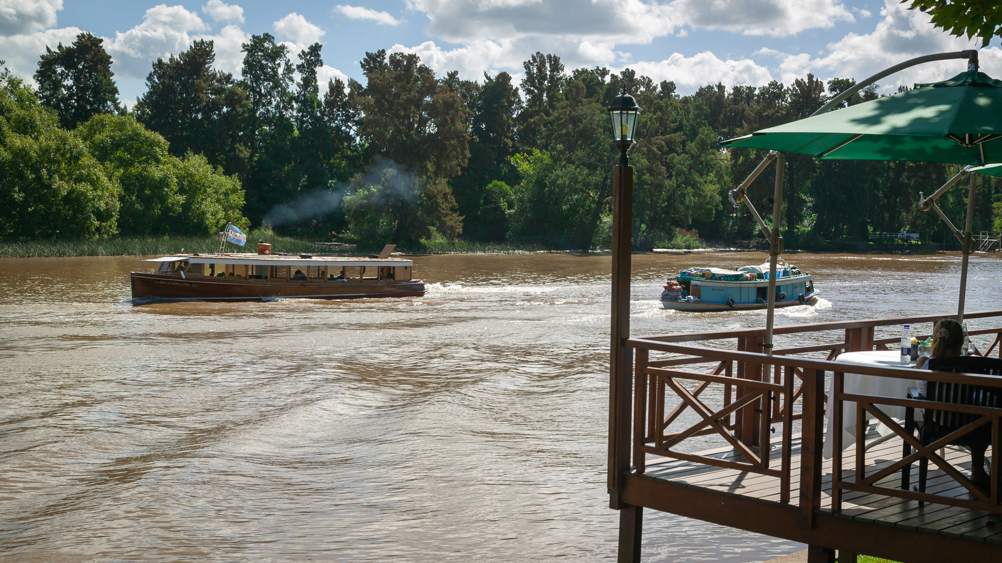 Our lunch stop at Gato Blanco restaurant, Parana Delta