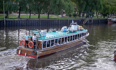 Exploring waterways of Parana Delta