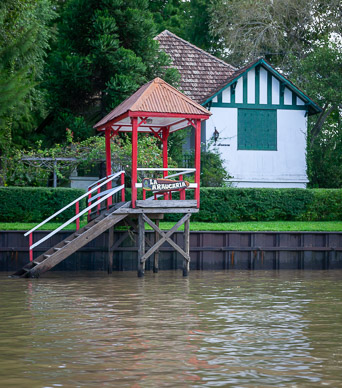 Exploring waterways of Parana Delta