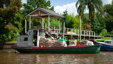 Exploring waterways of Parana Delta