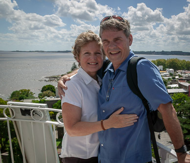 On top of  Colonia lighthouse