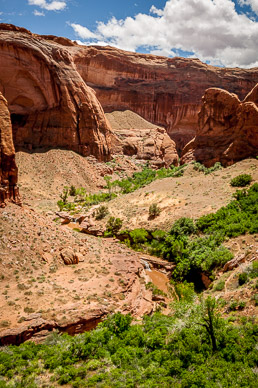 Lower section with series of small waterfalls