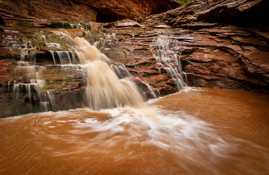 One of many waterfalls