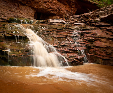 One of many waterfalls