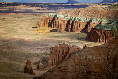 Lower Cathedral Valley Overlook, Capitol Reef