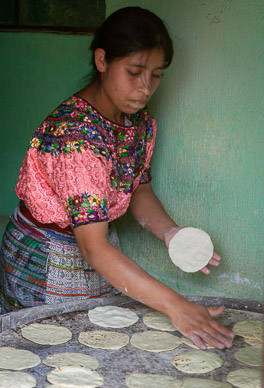 Making tortillas