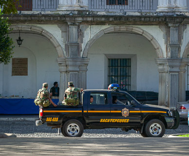 Security around Antigua