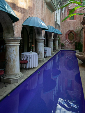 Restaurant pool area