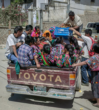 Modes of transportation into town