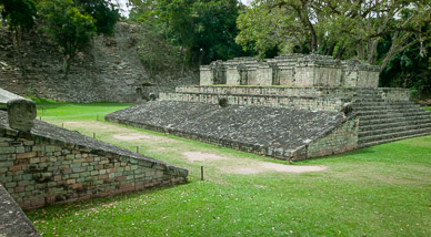 Courtyard where infamous Ball Game played