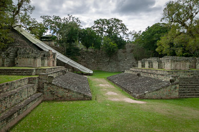 Courtyard where infamous Ball Game played