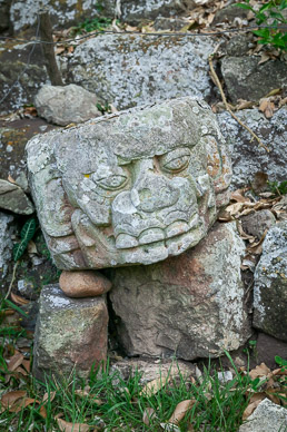 Ruins coming out of jungle