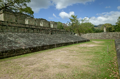 Courtyard where infamous Ball Game played
