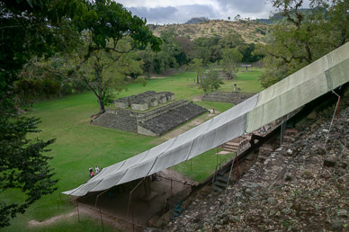 View from top of pyramid