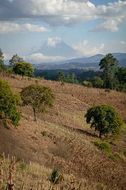 Surrounded by volcanoes
