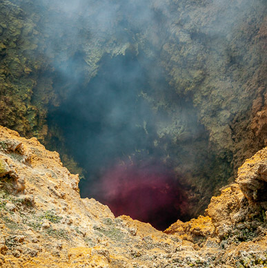 Red glow barely perceptible