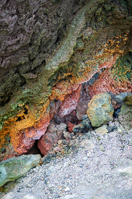 Lots of sulfur deposits