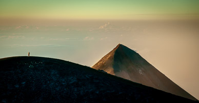 Volcán de Fuego at dawn