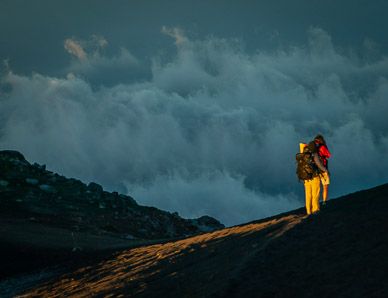 Heading down to get warm