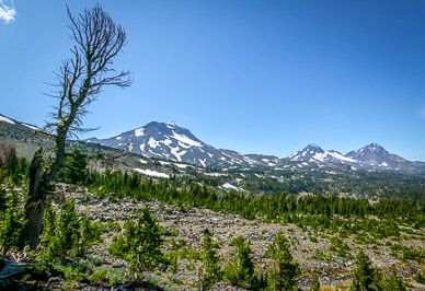 Three Sisters from tarn's outlet
