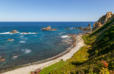 Riding around Shakotan Peninsula