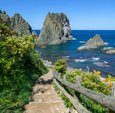 Riding around Shakotan Peninsula