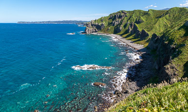 Riding around Shakotan Peninsula