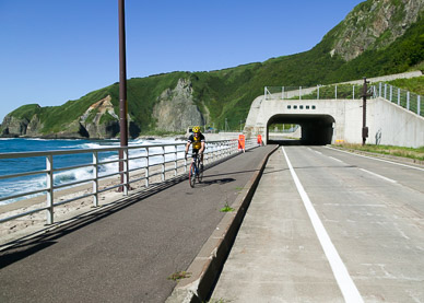 Riding around Shakotan Peninsula