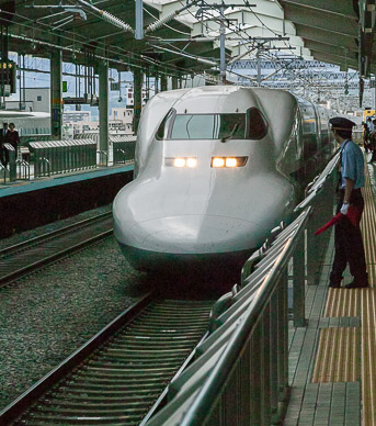 High speed train from Kyoto