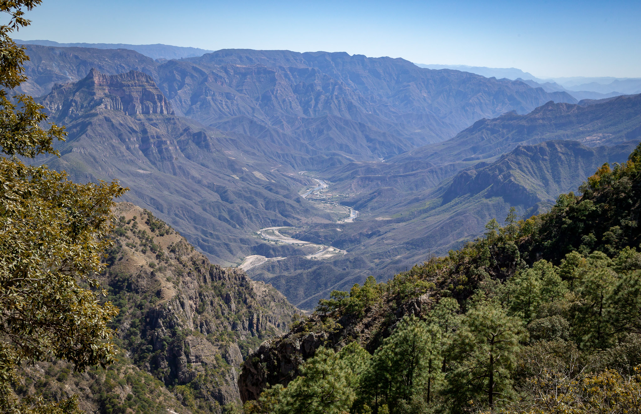 First Copper Canyon views over Urique