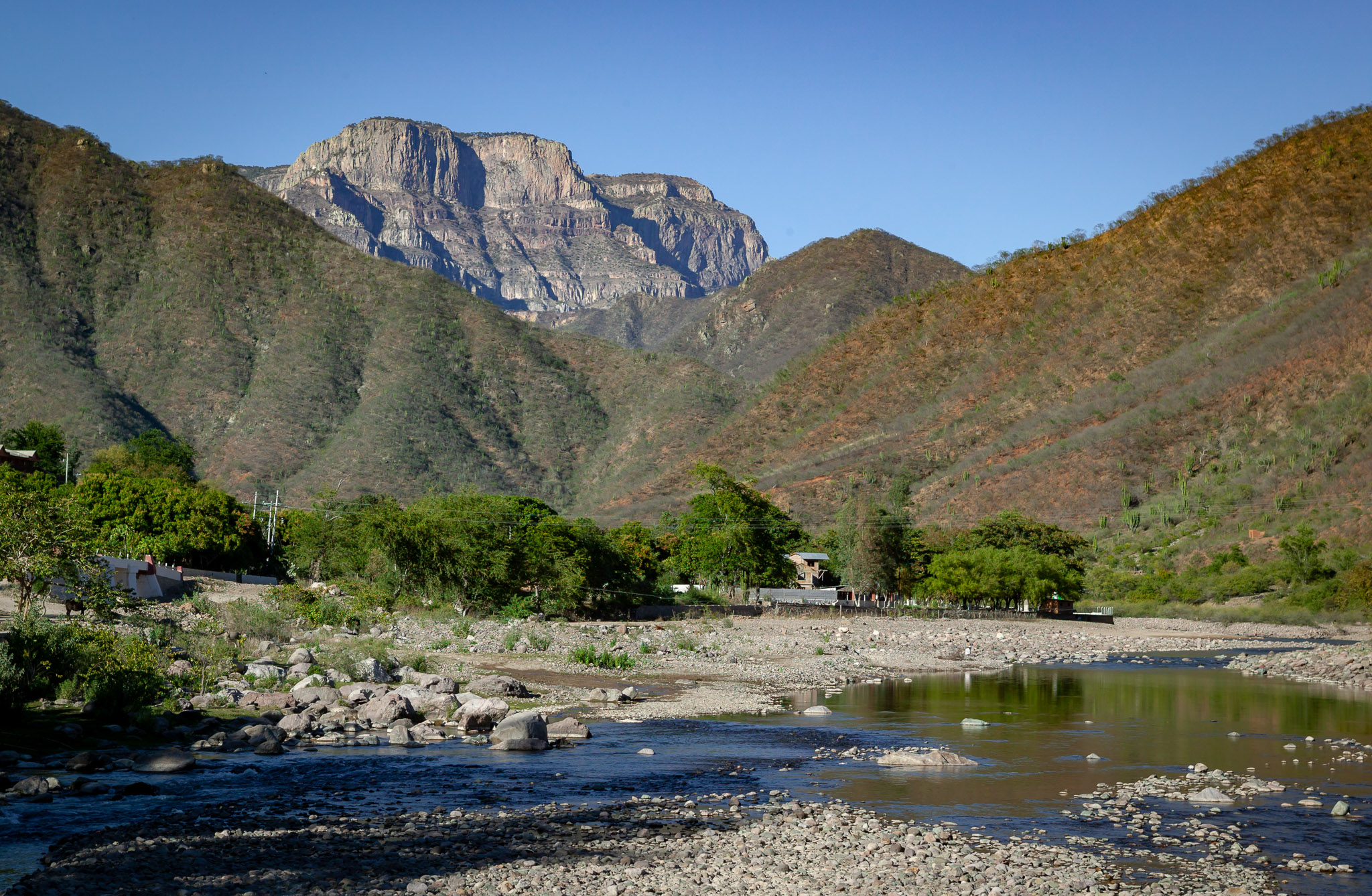 Town of Urique on Urique River