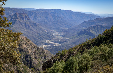 First Copper Canyon views over Urique