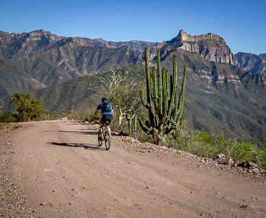 On 4WD road down into Copper Canyon