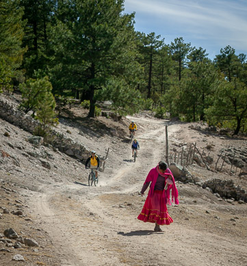 Biking in the Sierra Tarahumara